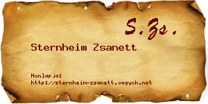 Sternheim Zsanett névjegykártya